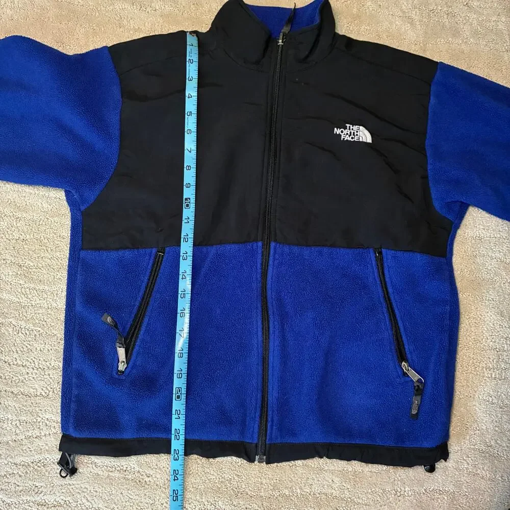 The North Face Youth Boys L Blue Denali Fleece Full Zip Jacket